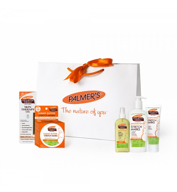 Palmer's Комплект за бременни против стрии + луксозен подаръчен плик 
