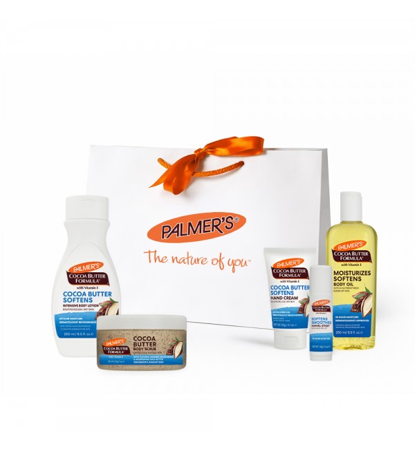 Palmer's Комплект продукти с какаово масло за тяло и ръце + луксозен подаръчен плик 