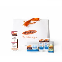 Palmer's Комплект продукти с какаово масло за тяло и крака + луксозен подаръчен плик 