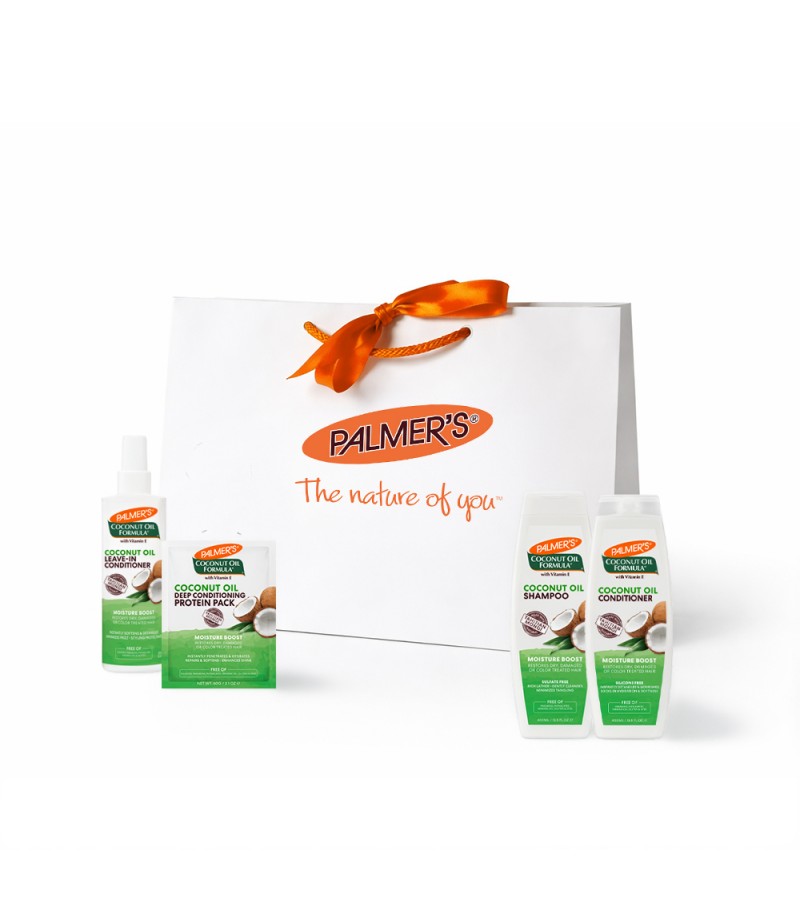 Palmer's Комплект продукти с кокосово масло за коса  + луксозен подаръчен плик 