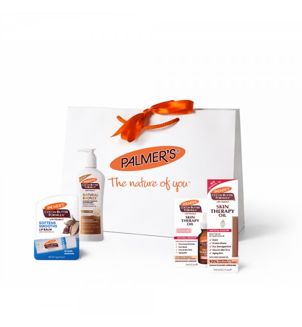 Palmer's Комплект продукти за лице, тяло и тен  + луксозен подаръчен плик 
